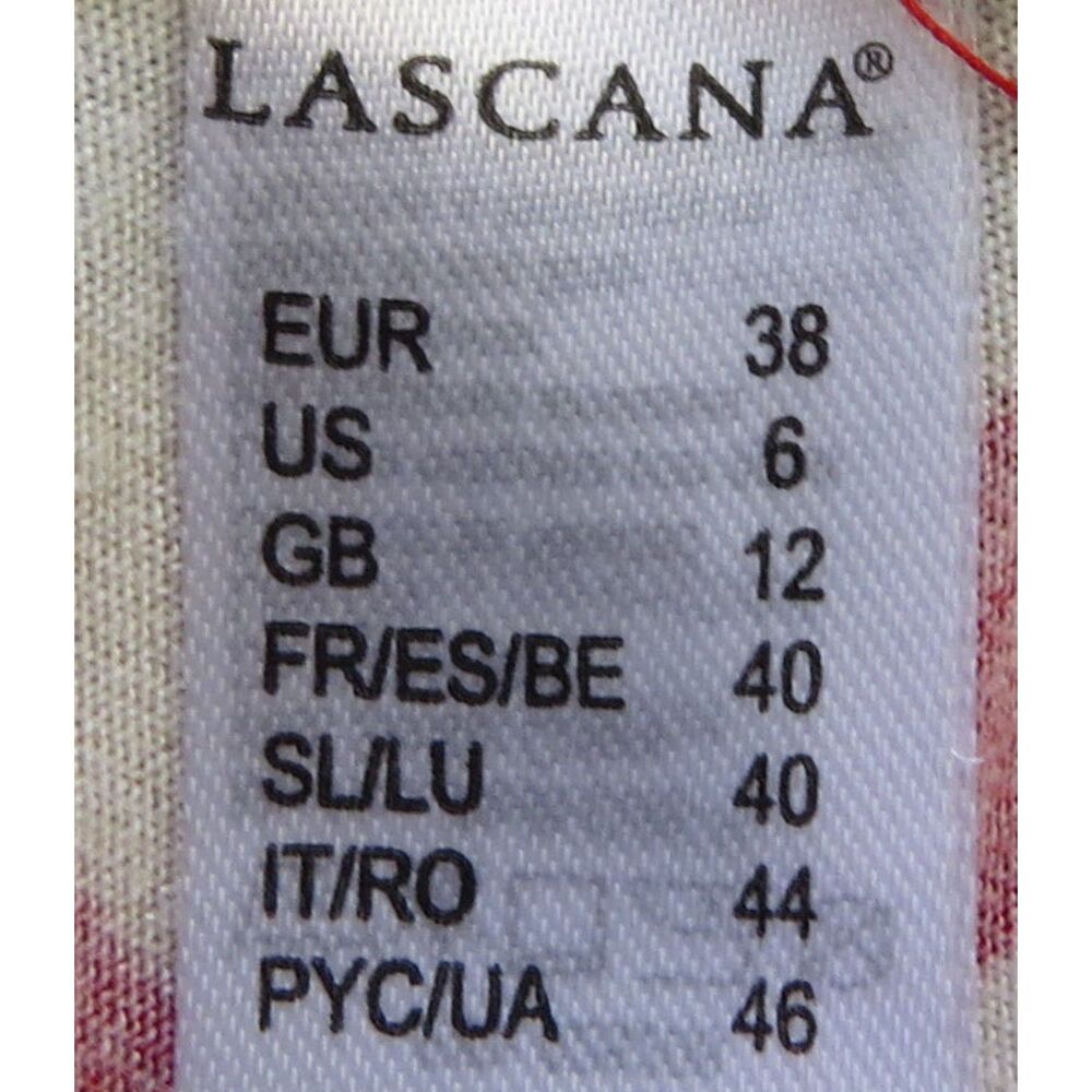 Lascana Venus Red Tropical Floral Dress Size 6 EUC - Picture 6 of 6